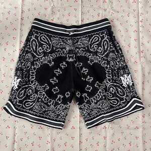 Amiri Bandana Crochet Basketball Shorts